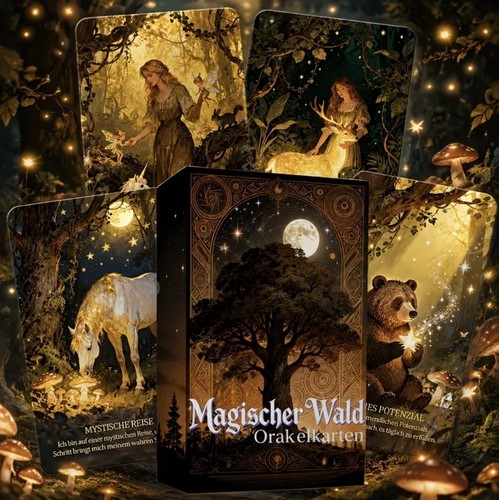 Magischer wald orakelkarten - wald,