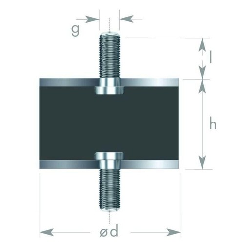 Gummipuffer agag m16 - agag, m3-m16